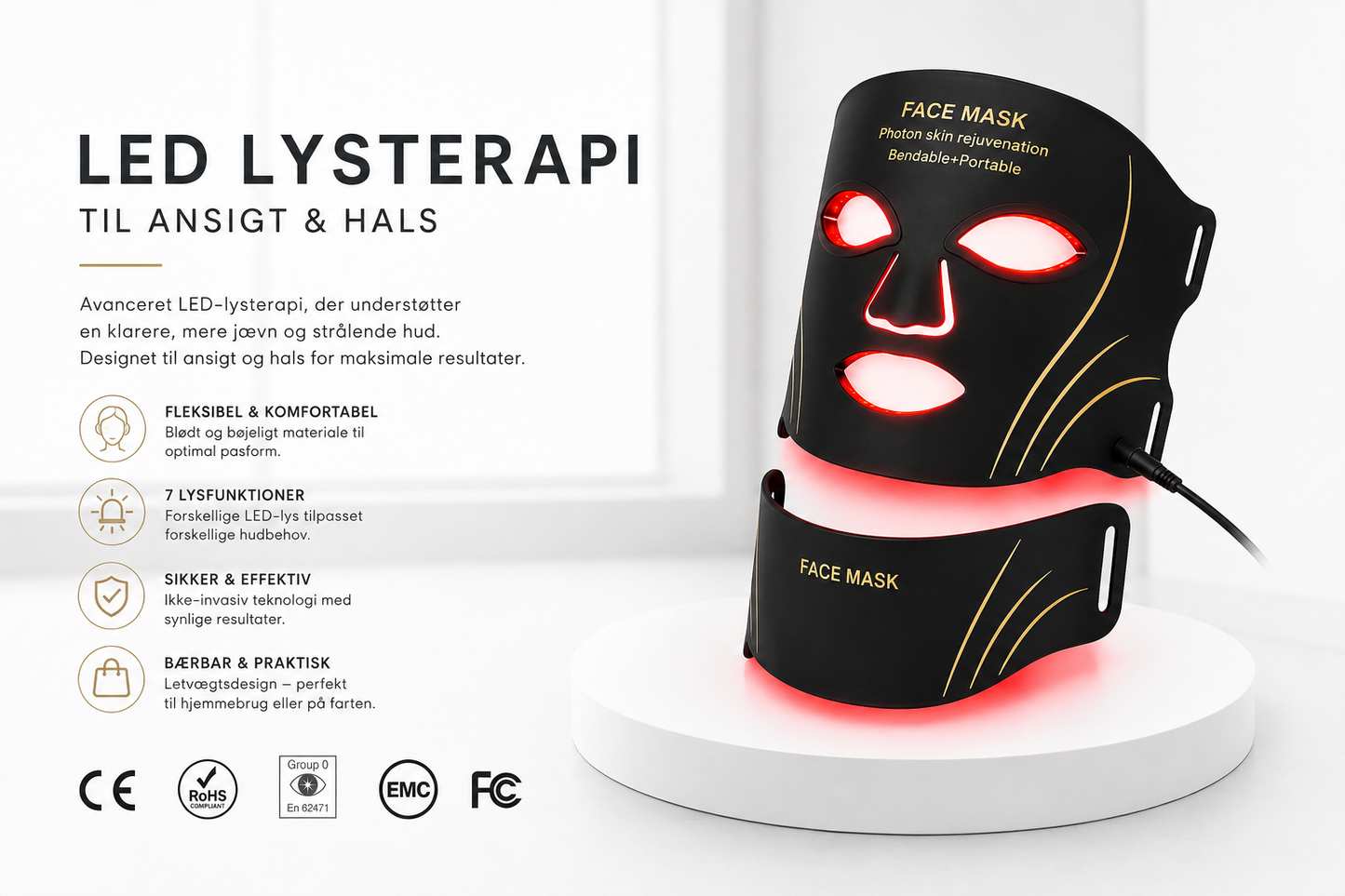 Nordique Beauty™ LED Face Mask and Neck Mask